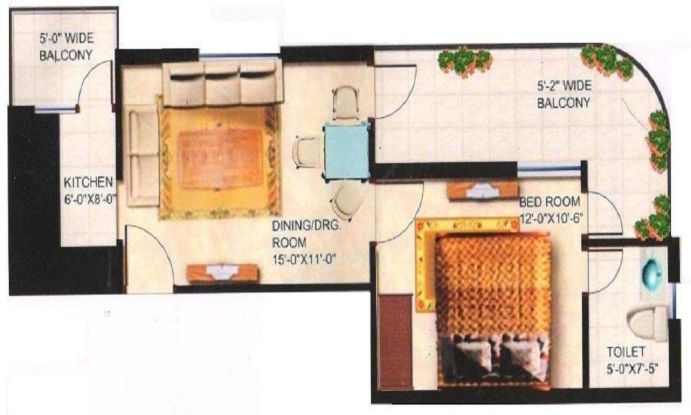 Krishna Aprameya Garden Floor Plan