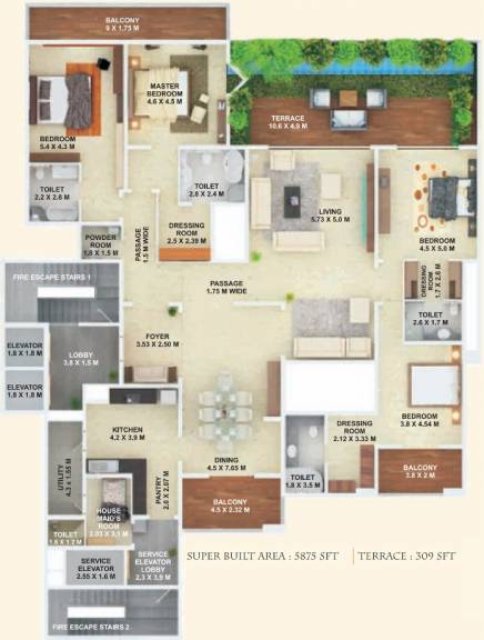ETA Star Beau Monde Floor Plan