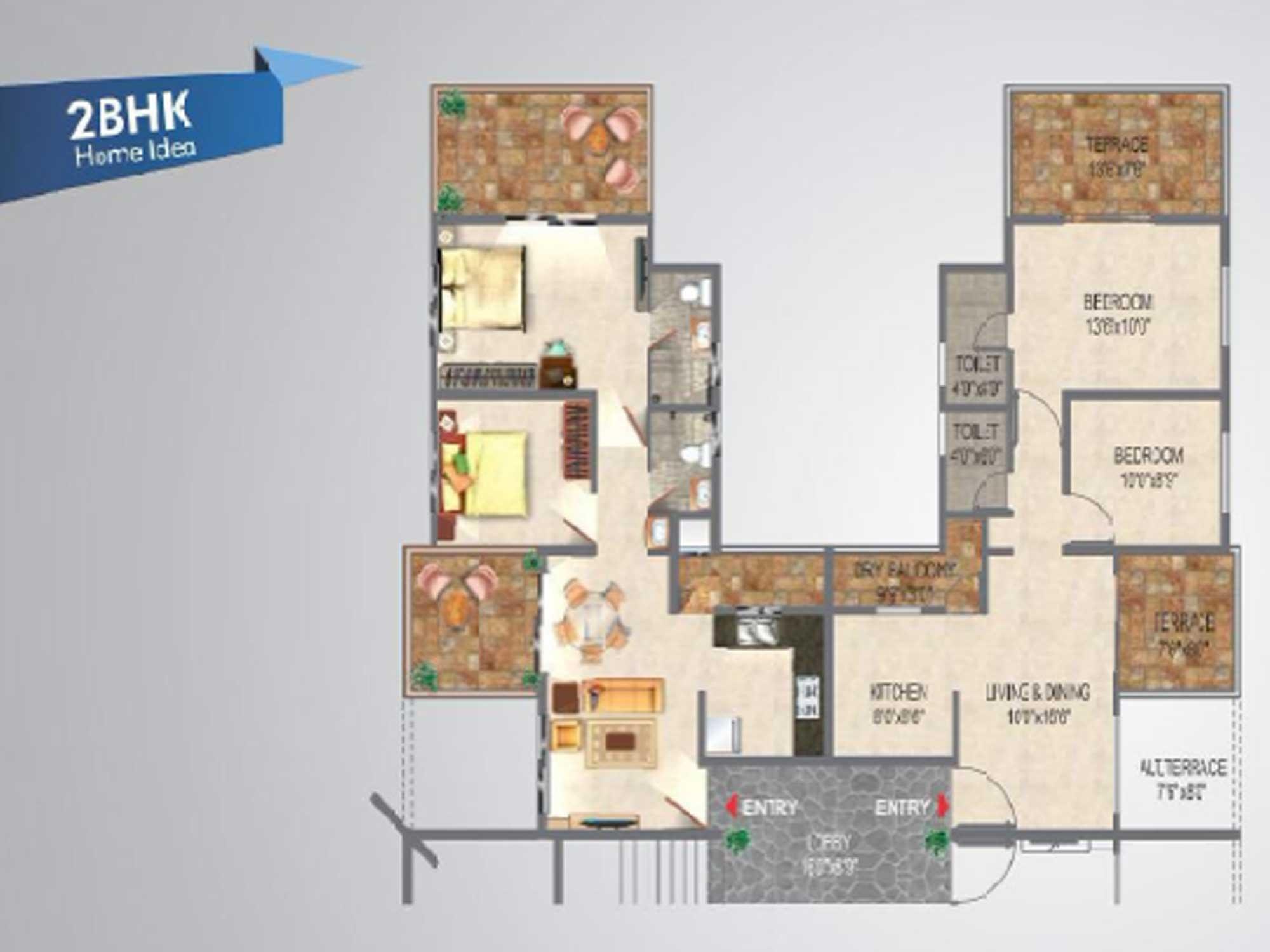 Gold Towers Floor Plan