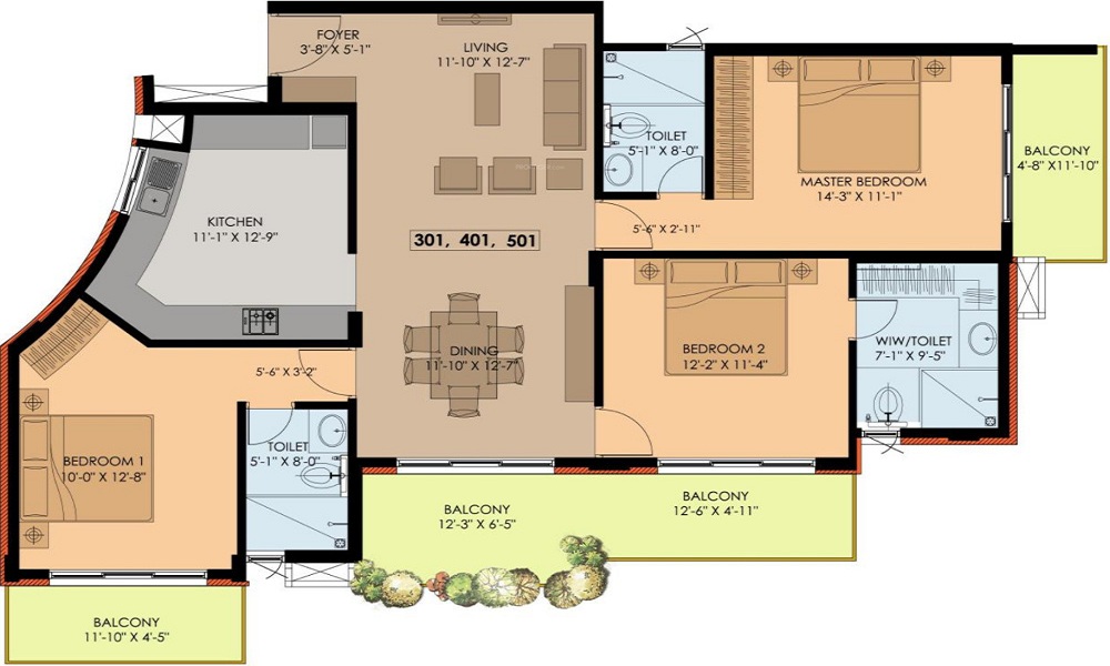 Griha Udyaan 1 Floor Plan