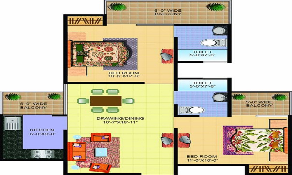 Sanchar Nest Palm Heights Floor Plan