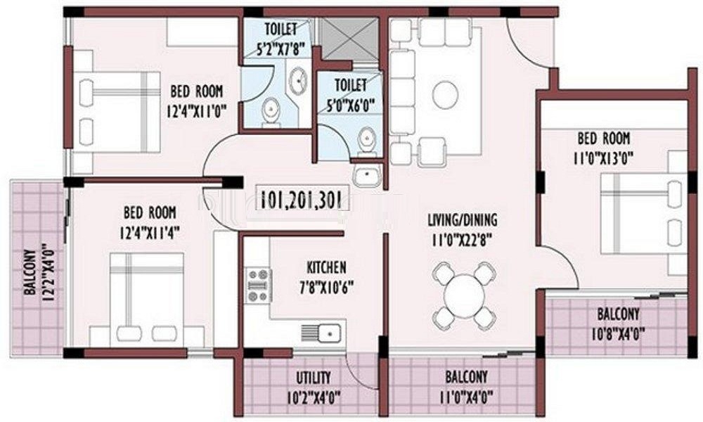 Inland Imaad Floor Plan
