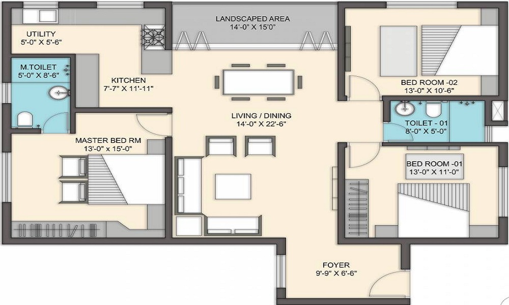 Inner Glory Fields Floor Plan