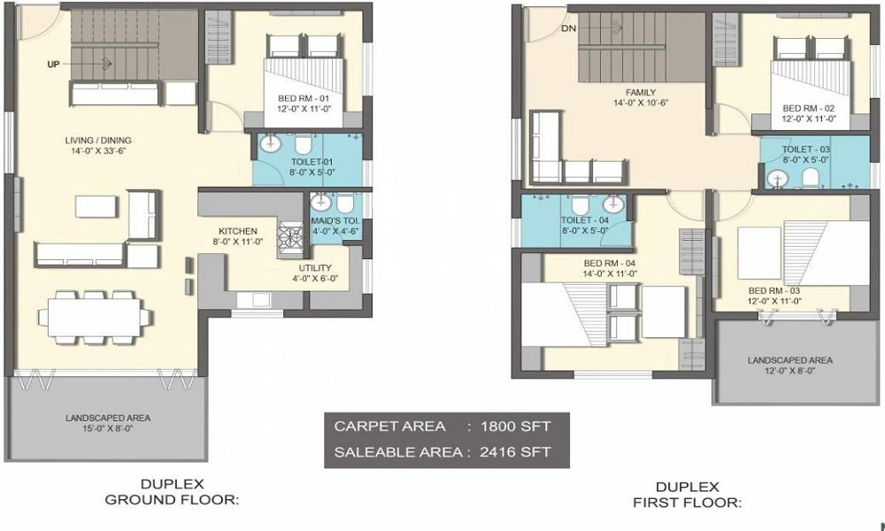 3 BHK+3T 1569/sqft-saleable Sqft Apartment For Sale In Inner Glory Fields In Kasavanhalli Floor Plan