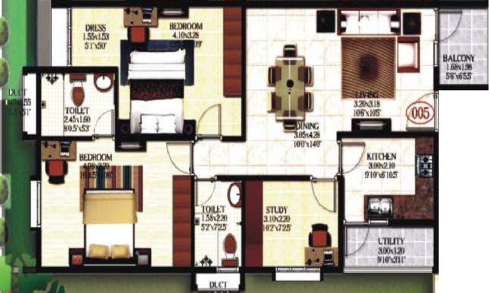 Keerthi Regalia Floor Plan