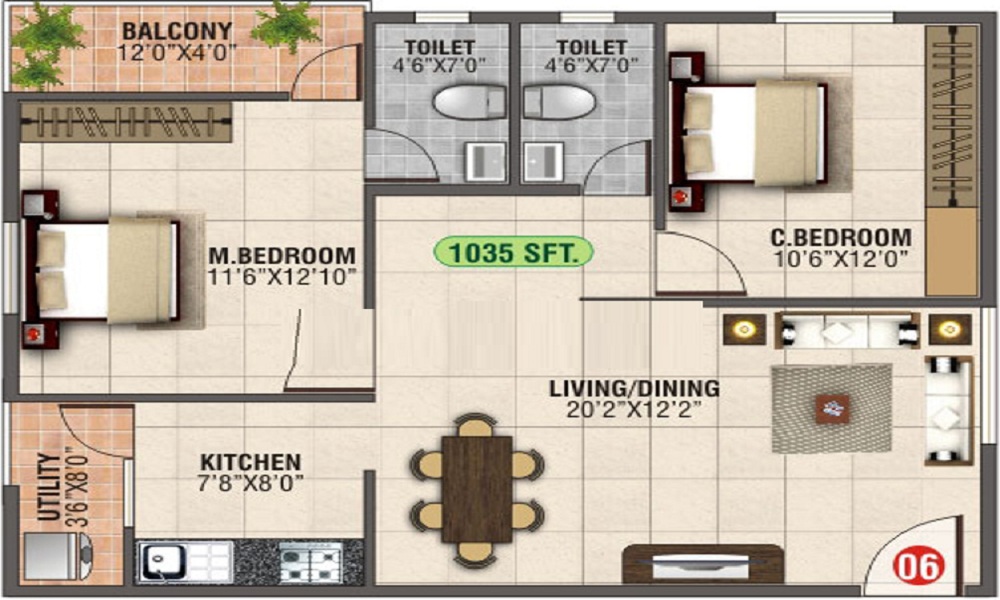 MBM Royale Floor Plan