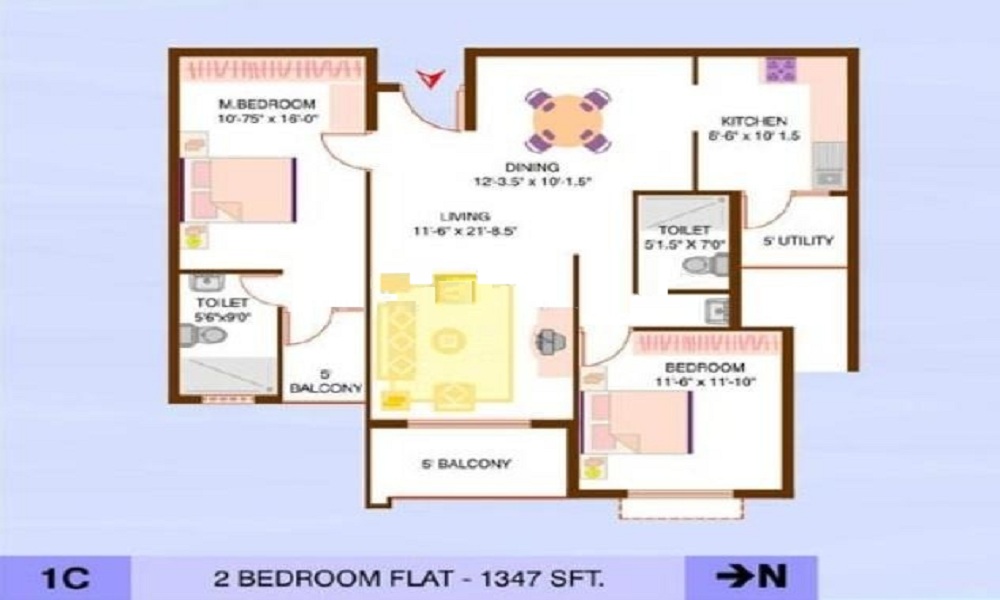 Mehta Rajeshwari Crown Floor Plan