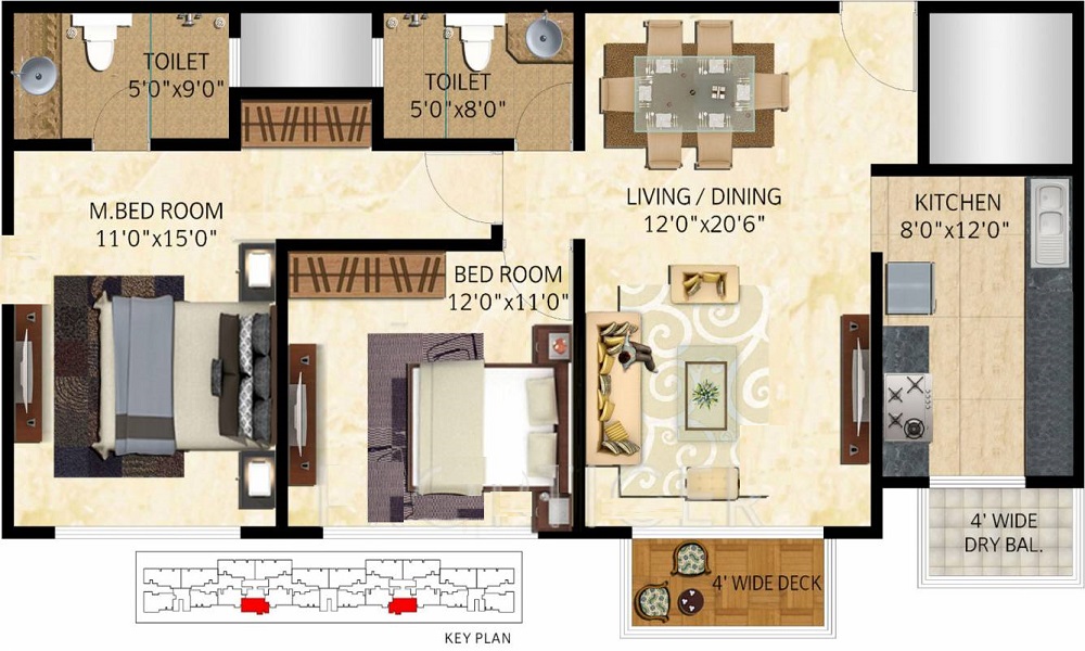 Mittal Elanza Floor Plan