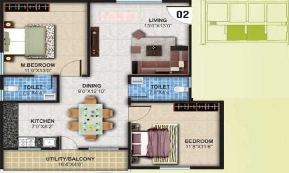 Navjyoti Rajamatha Grant Floor Plan