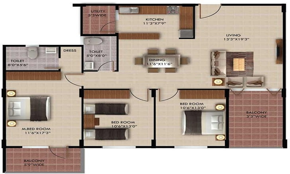 NR Springwoods Floor Plan