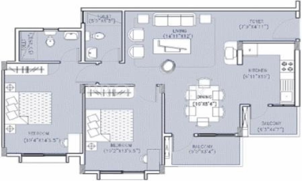 Oceanus Ebony Floor Plan