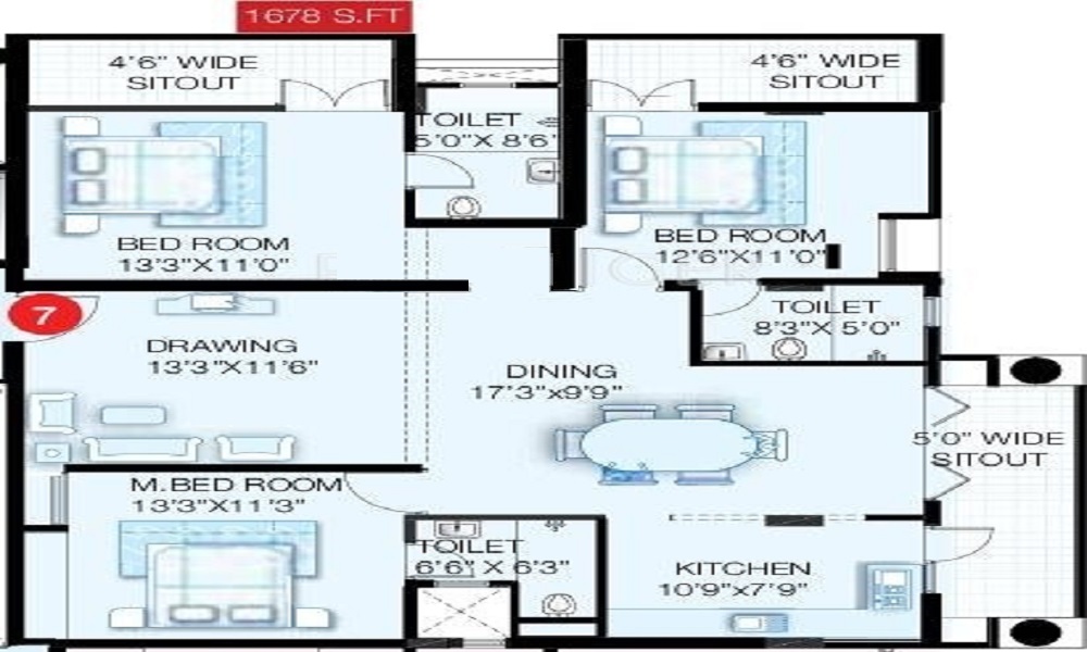 Pavani Oakridge Floor Plan