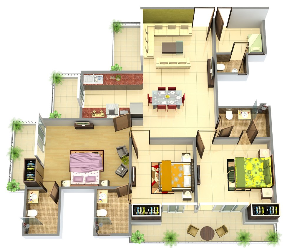 Puravankara Purva Bougainvilla Floor Plan