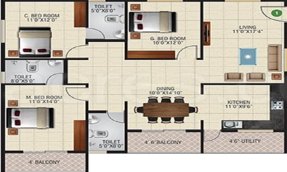 Sai Paryavaran Petals Floor Plan