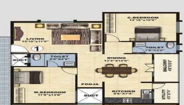 Saranya Sarovar Floor Plan