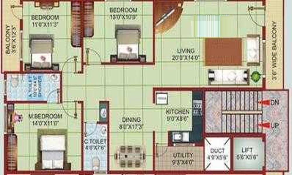 SGS Hill View Floor Plan