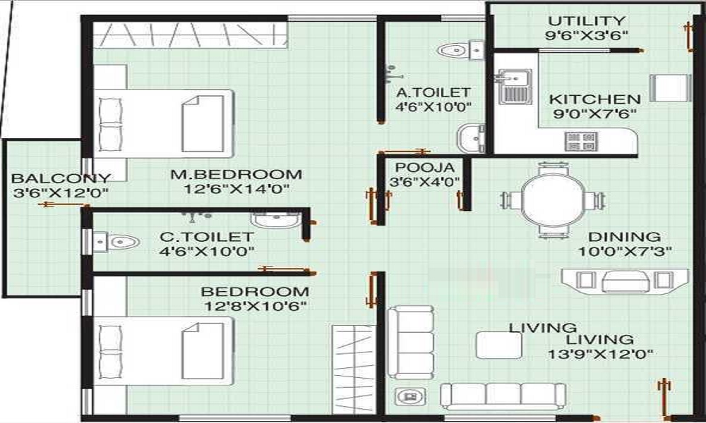 Siri Park View Floor Plan