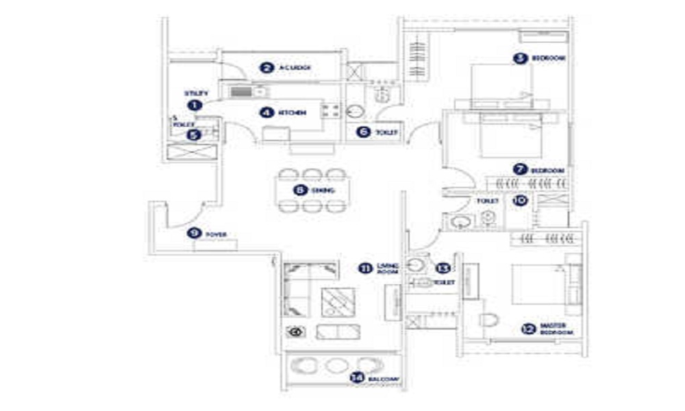 SKAV Aastha Floor Plan