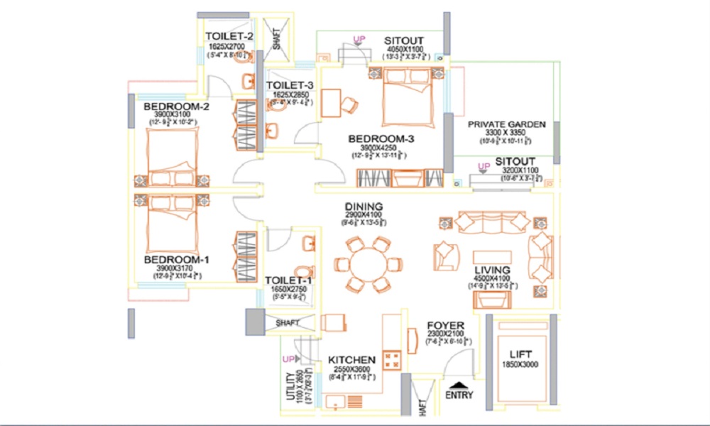 Sobha Beryl Floor Plan
