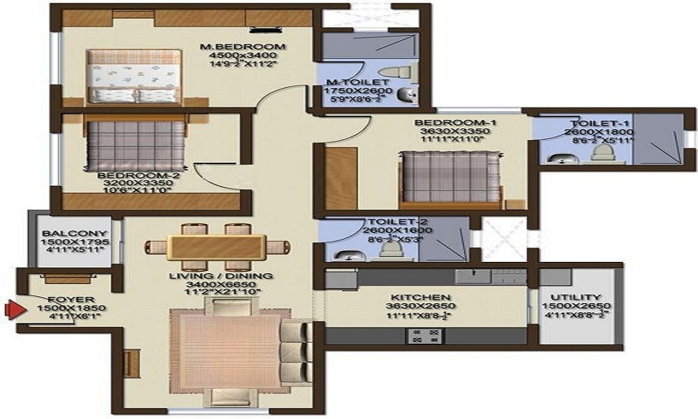Sobha Cinnamon Floor Plan
