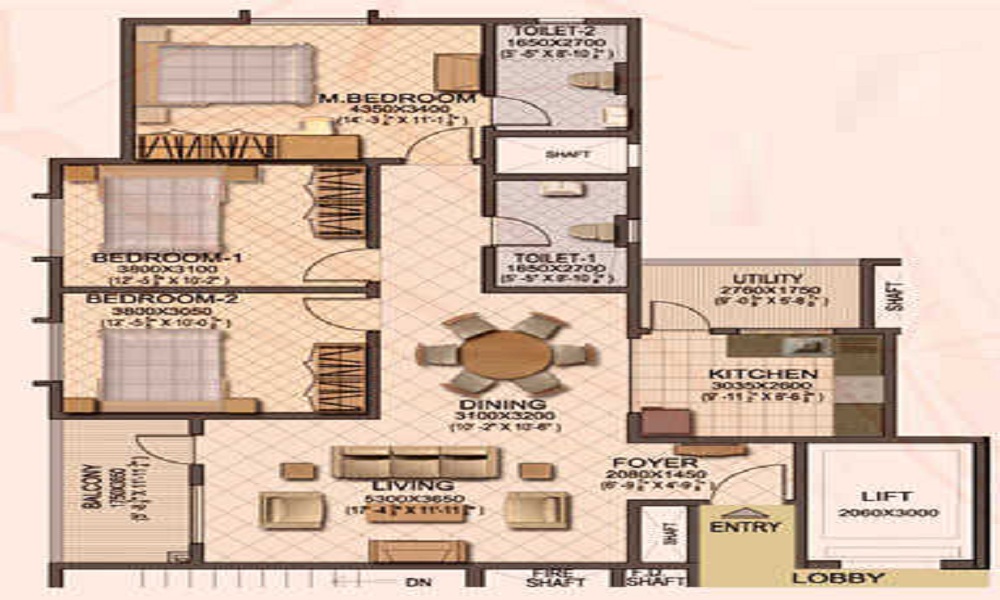 Sobha Ruby Platinum Floor Plan