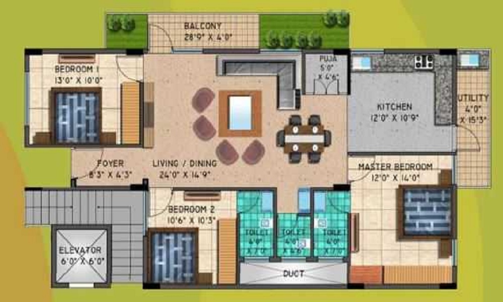 Sree Sannidhi Elite Floor Plan