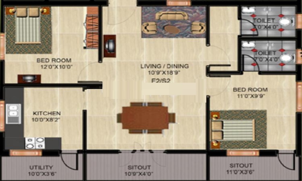 Sreenidhi Jeevanadi Summit Floor Plan