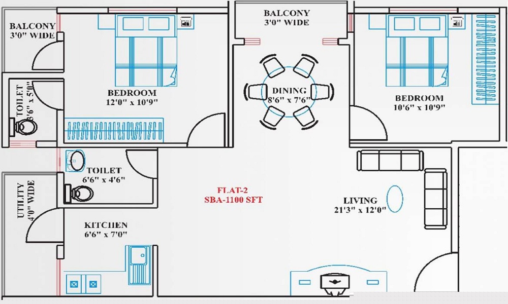 Sree Makkuntam Floor Plan