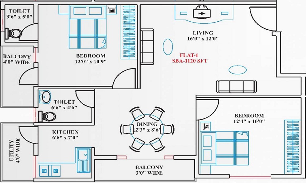 Sree Makkuntam Floor Plan