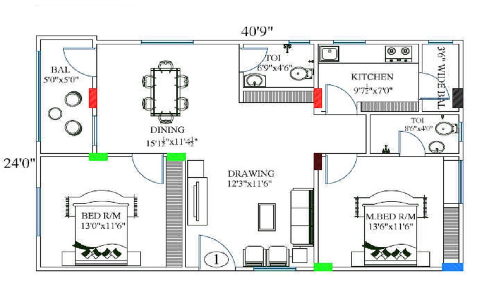 SRR Hillridge Residency Floor Plan