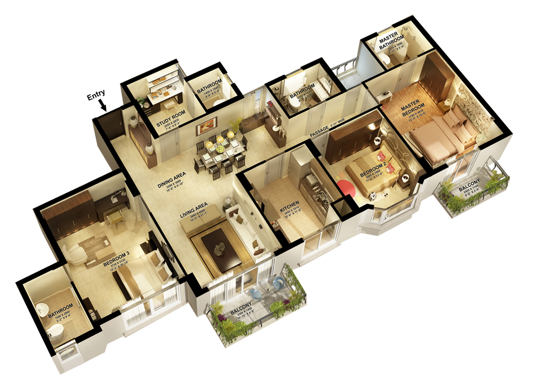 Suraj Ganga Orchid Floor Plan
