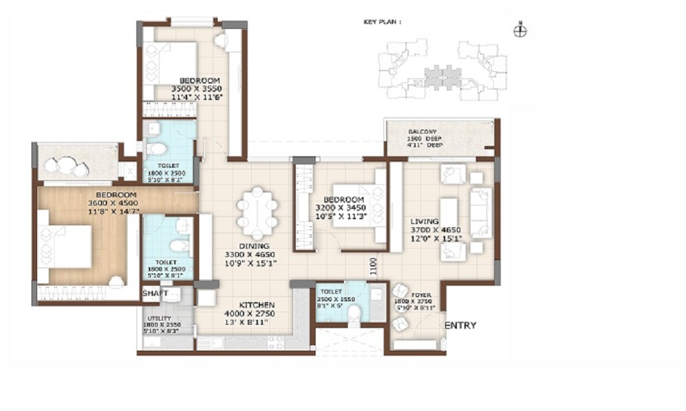 Vajram Tiara Floor Plan