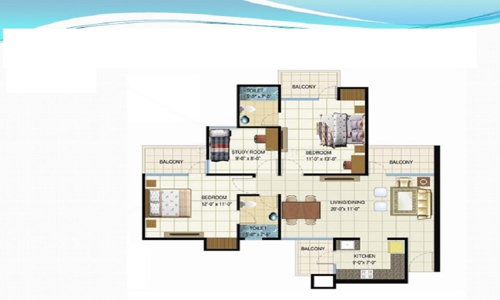 Amrapali Spring Meadows Floor Plan
