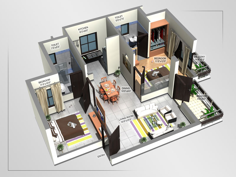 Vaishnavi Woods Floor Plan