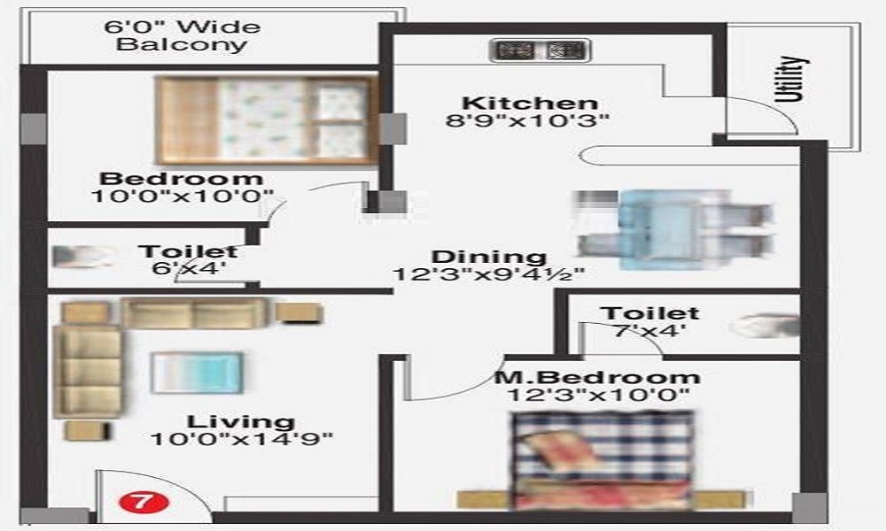 Vajra Pleasant Floor Plan