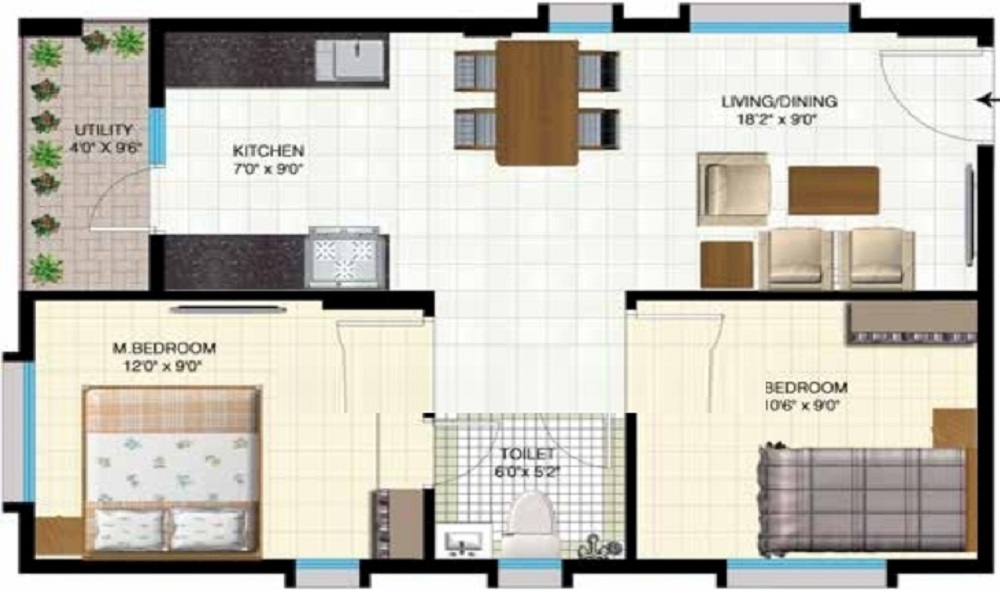 MDVR Sri Benaka Homes Floor Plan