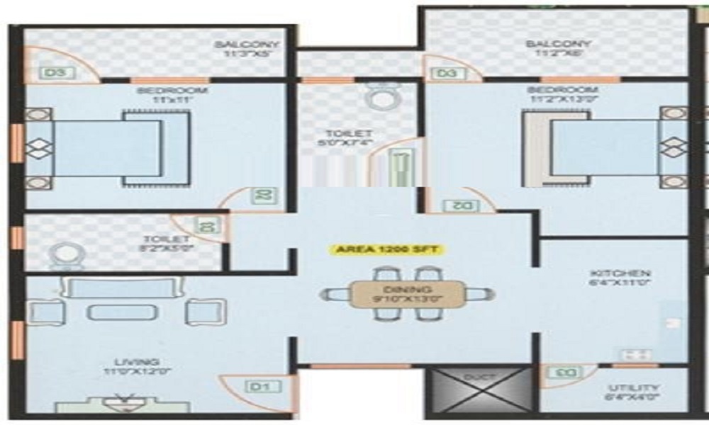 Sai Gowri Residency Floor Plan
