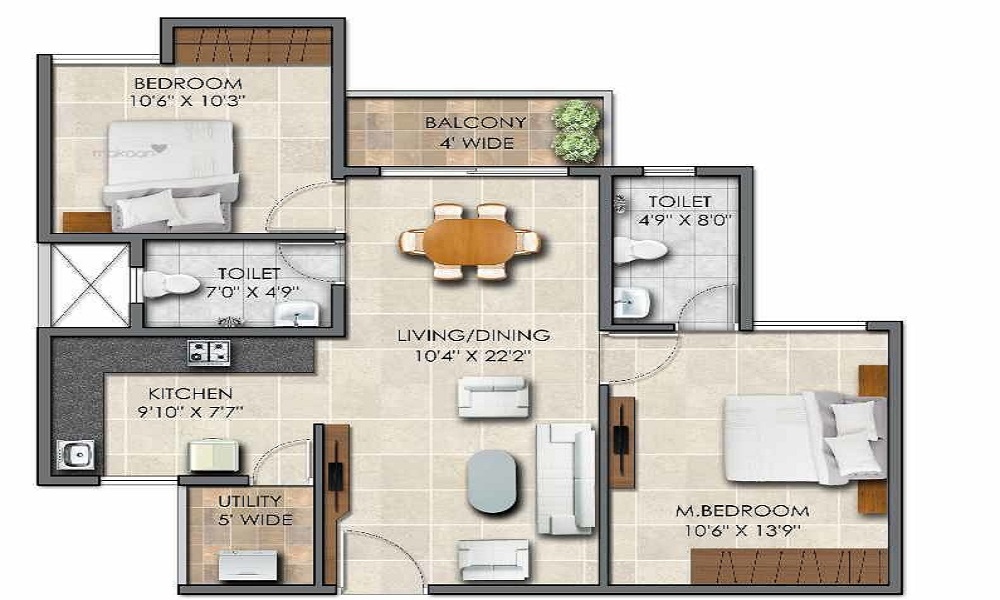 GNS Residency Floor Plan