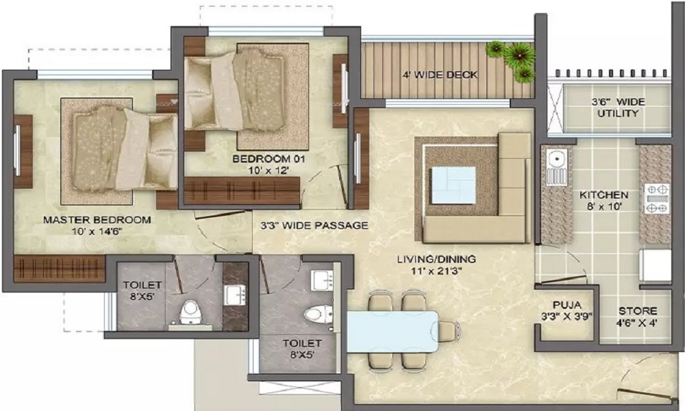 PNR SLV Bhanu Classic Floor Plan