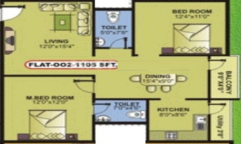 BM Paradise Floor Plan
