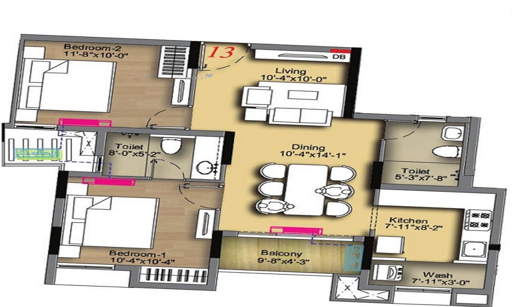 MR Classic Floor Plan