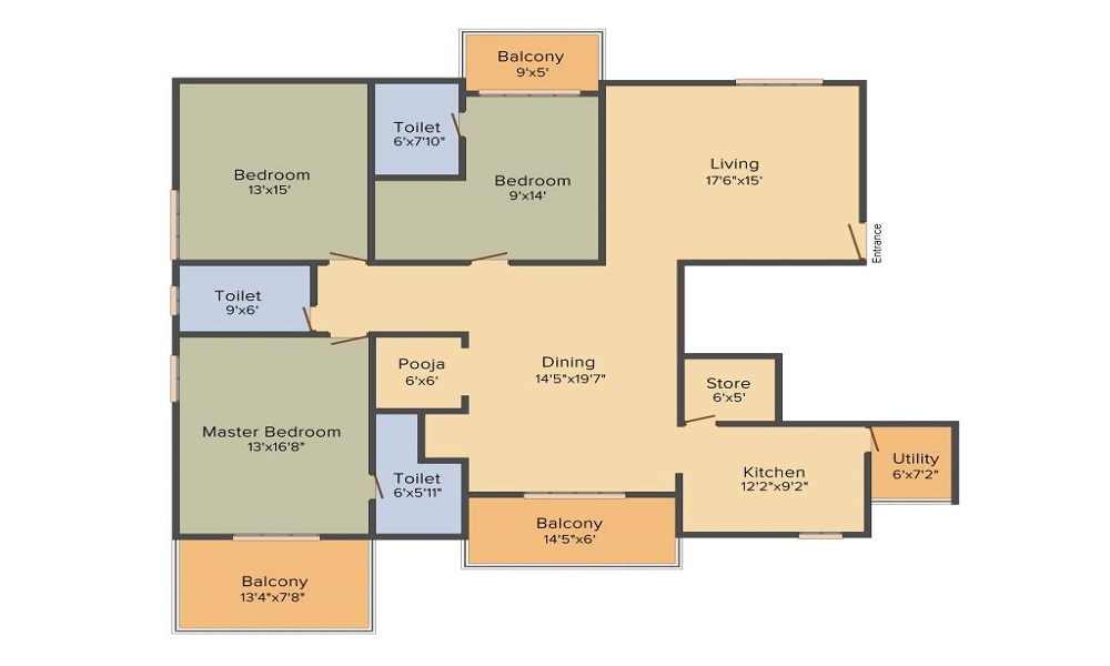 Red Tree Corner Floor Plan