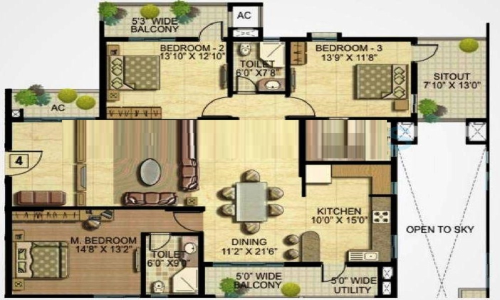 Chartered Ratna Floor Plan