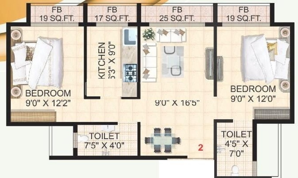 Kalpataru Estate Floor Plan