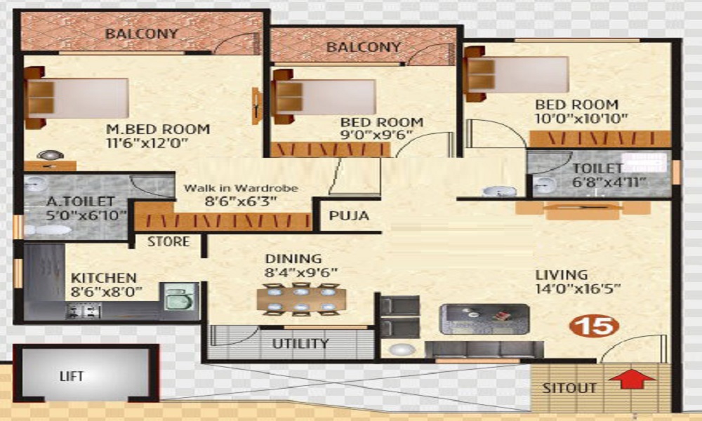 Nandi Iris Floor Plan