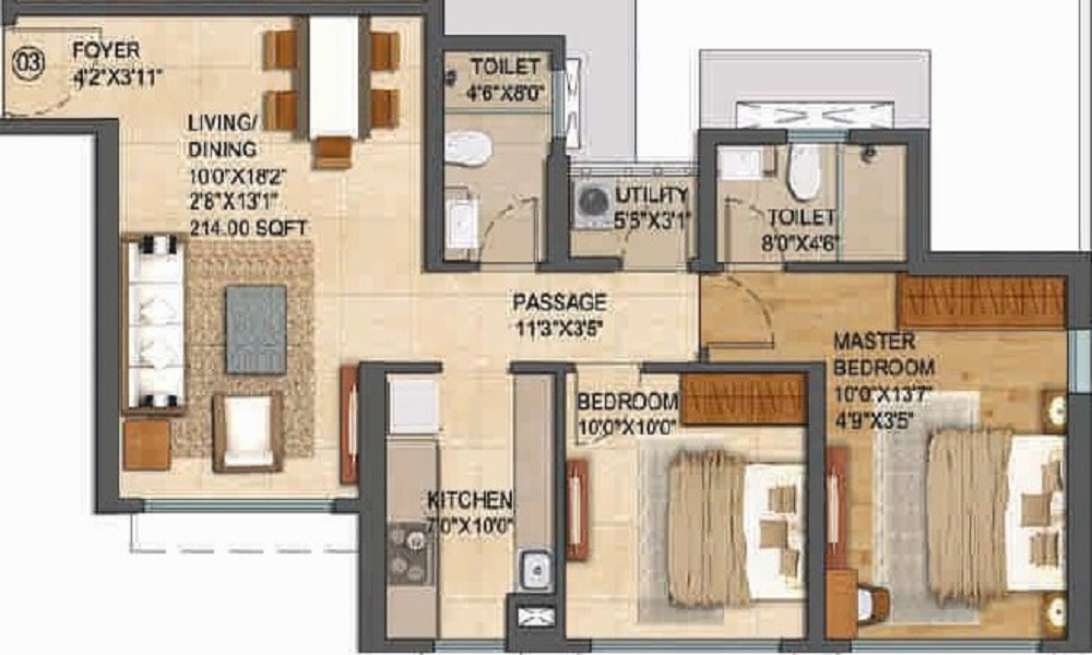 Fortune Sweet Dreams Floor Plan