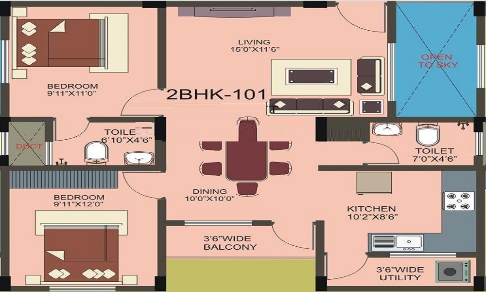Accent Shiva Sai Apartment Floor Plan