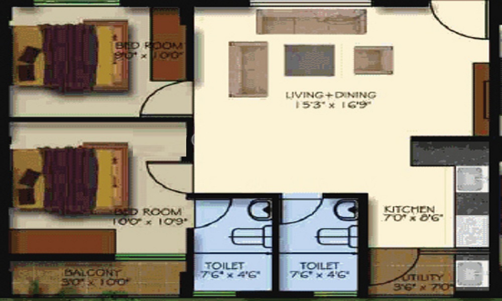 AK Fortune Residency Floor Plan