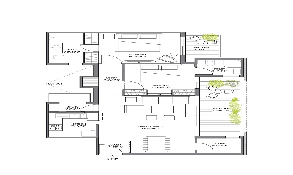 Amruthas Sparkling Nest Floor Plan