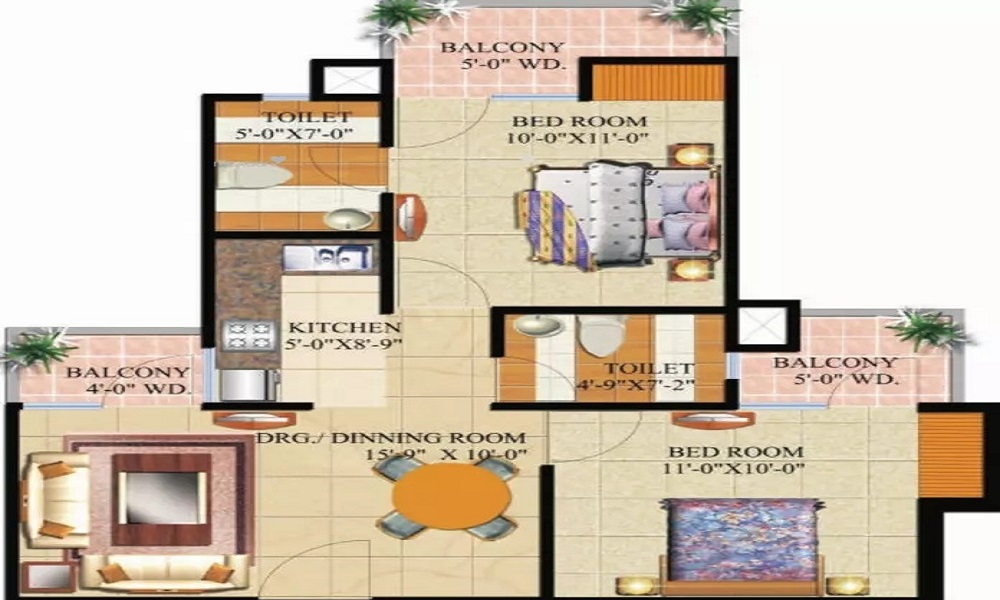CVK Nandini Elegance Floor Plan